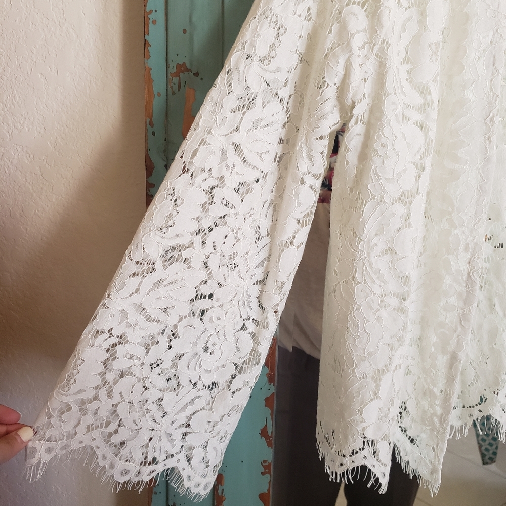 NWOT Chaser Brand Lace Cardigan - Picture 4 of 5